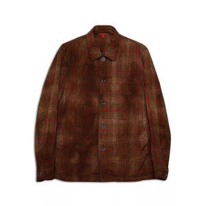 Barena Mens Rocheo Ramato Tie Dyed Check Over Shirt Size M (US) MSRP $890